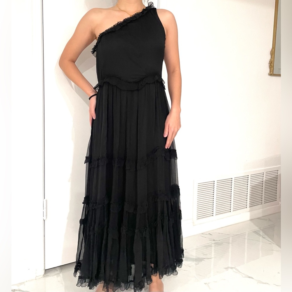 Anthropologie Love Sam One shoulder Tulle Dress